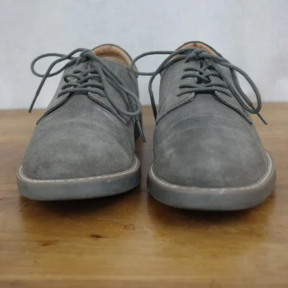 Bass Pasadena Grey Suede Derby Shoes Size 8 - Picture 3 of 8